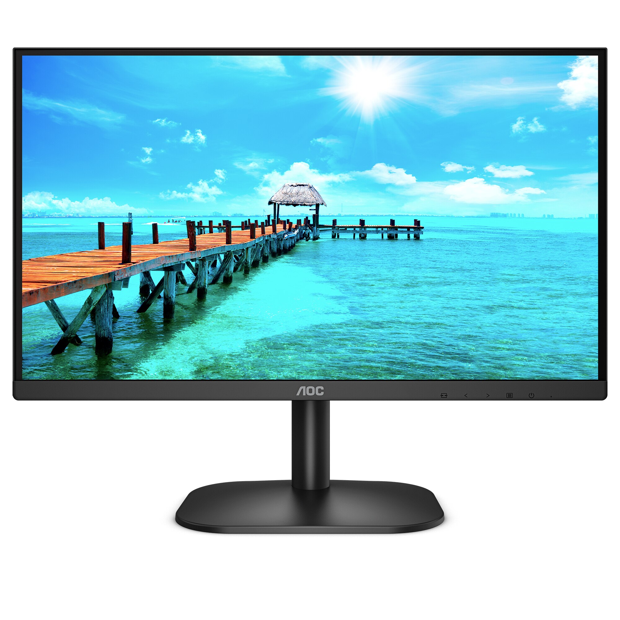 Fotografie Monitor LED VA AOC 21.5", Full HD, DisplayPort, AdaptiveSync, Vesa, Negru