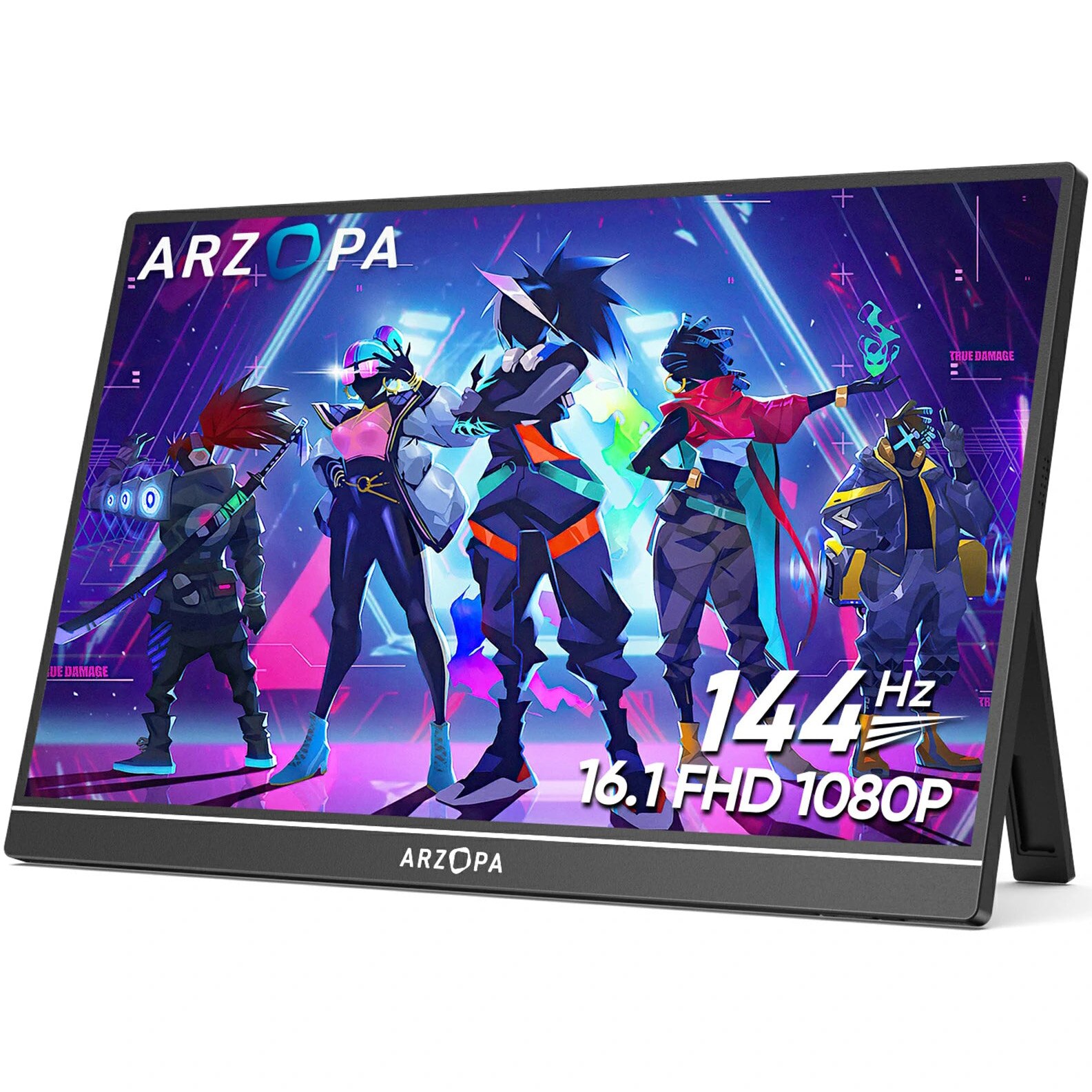 Fotografie Monitor Portabil Led Arzopa Z1FC-Silver Gray , 16,1", 144 HZ, 1920x1080, IPS, Silver Gray
