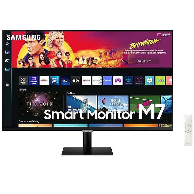 Fotografie Monitor Smart LED VA Samsung 32", 4k UHD, HDMI, WIDI, Bluetooth, Vesa, Negru