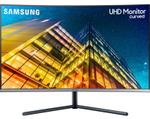 Fotografie Monitor VA LED Samsung 31.5" LU32R590CWPXEN, UHD (3840 x 2160), HDMI, DisplayPort, Ecran curbat (Negru)