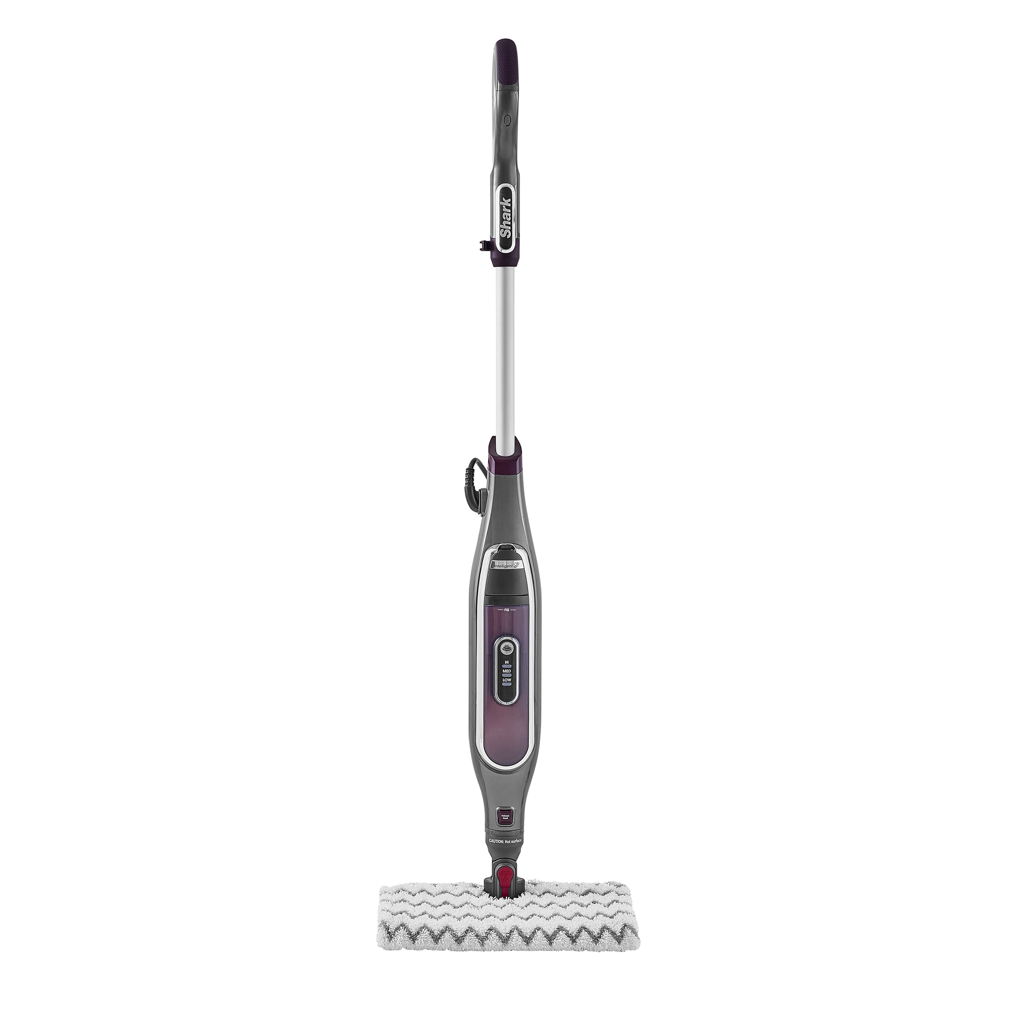 Fotografie Mop electric cu aburi Shark S6003EU, 1200W, 350ml, 2.7Kg, tehnologie Klick'n Flip, Steam Blast Mode, Mop cu 2 fete, gri/ violet