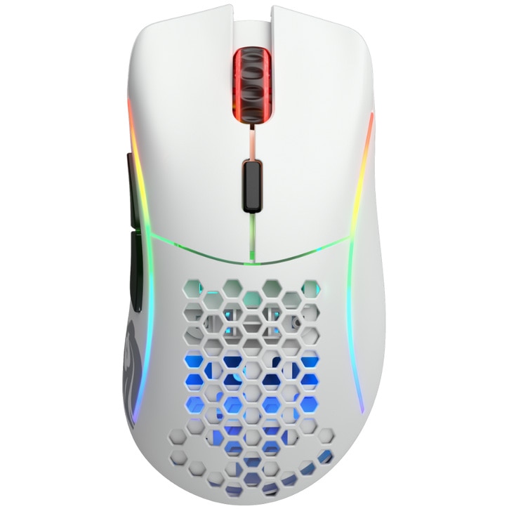 Fotografie Mouse Gaming Glorious Model D, Wireless, Alb Mat