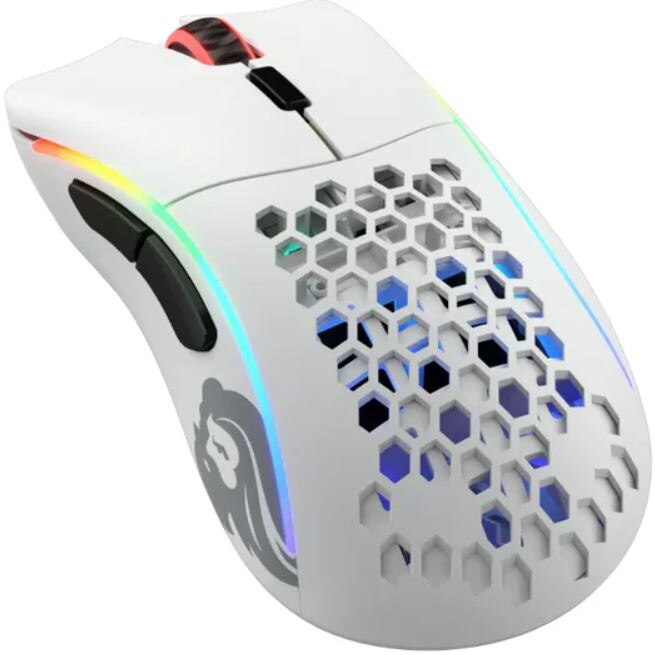 Fotografie Mouse gaming Glorious Model D- Wireless, Ultrausor 67g, Alb Mat