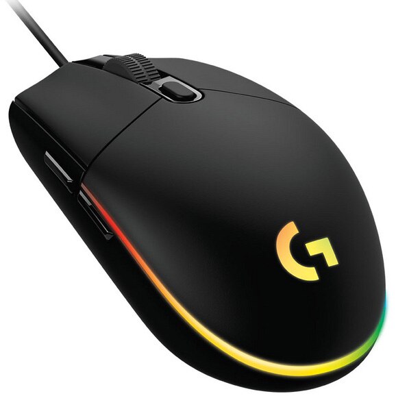 Fotografie Mouse gaming Logitech G203, iluminare RGB LightSync, Negru