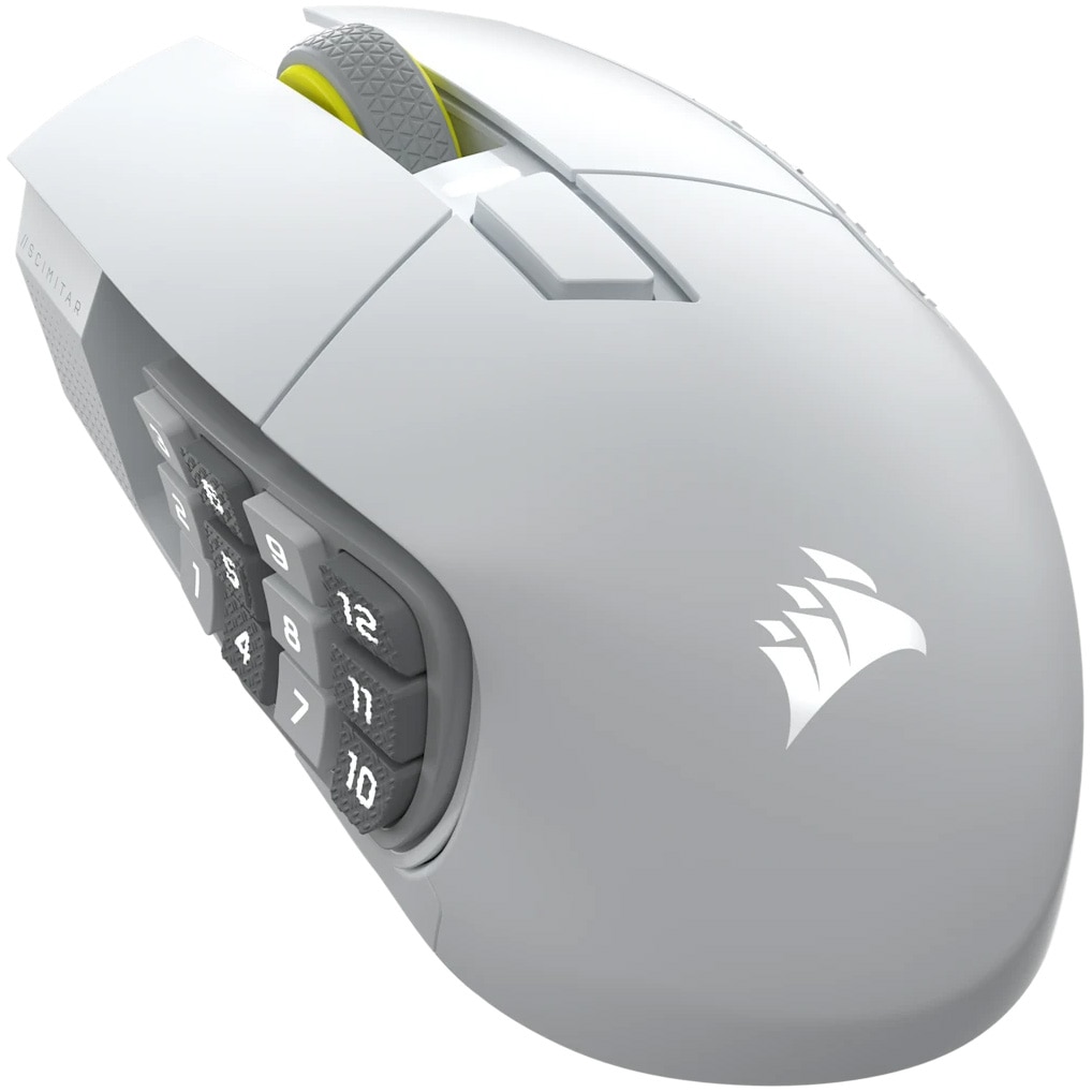 Fotografie Mouse gaming Scimitar Elite SE wireless, 33000 DPI, alb