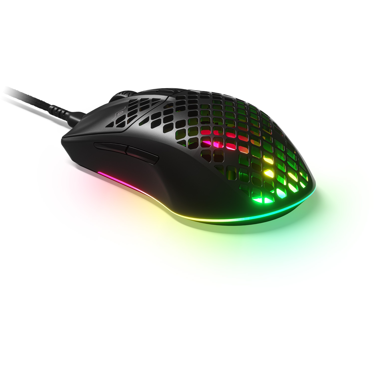 Fotografie Mouse Gaming SteelSeries Aerox 3 Onyx (2022), RGB, negru