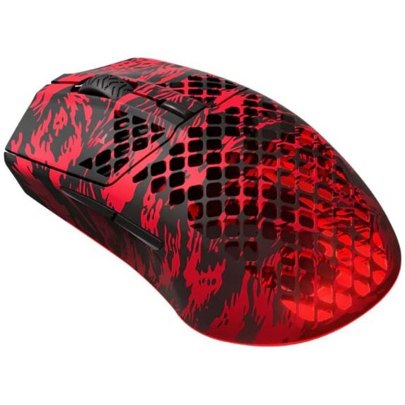 Fotografie Mouse Gaming SteelSeries Aerox 3 Wireless, editia FaZe Clan, RGB, rosu