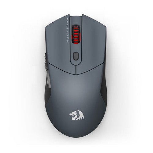 Fotografie Mouse gaming wireless bluetooth si cu fir Redragon St4r Pro, 26000 DPI, senzor optic, 6 butoane programabile, Negru/Gri