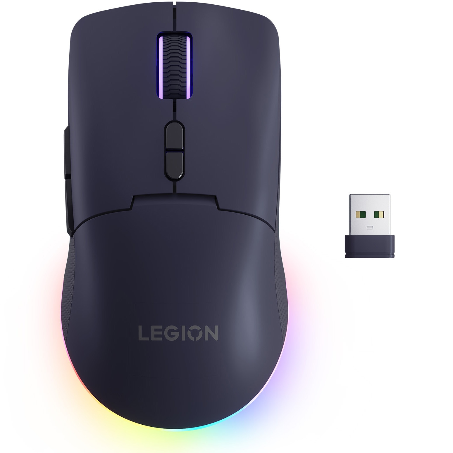 Fotografie Mouse Gaming Wireless Lenovo Legion M220 RGB, 5000DPI, Nebula Purple