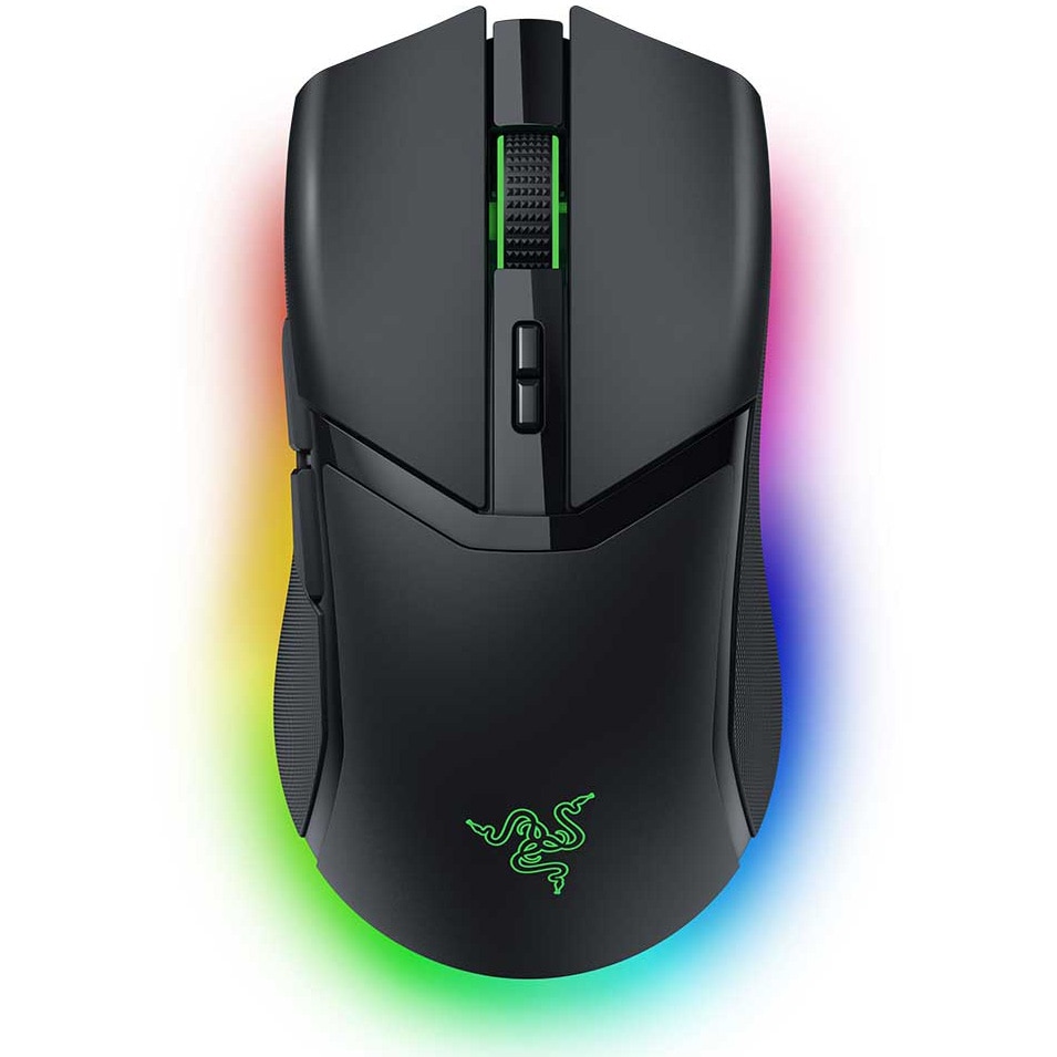 Fotografie Mouse gaming wireless Razer Cobra, 30000 dpi, 10 butoane de control personalizabile, iluminare RGB, Negru