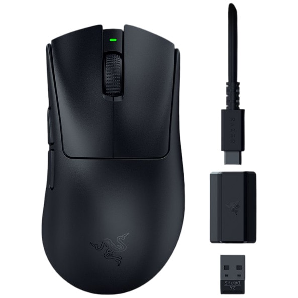 Fotografie Mouse Gaming Wireless Razer DeathAdder V3 HyperSpeed, 26000 DPI, Negru
