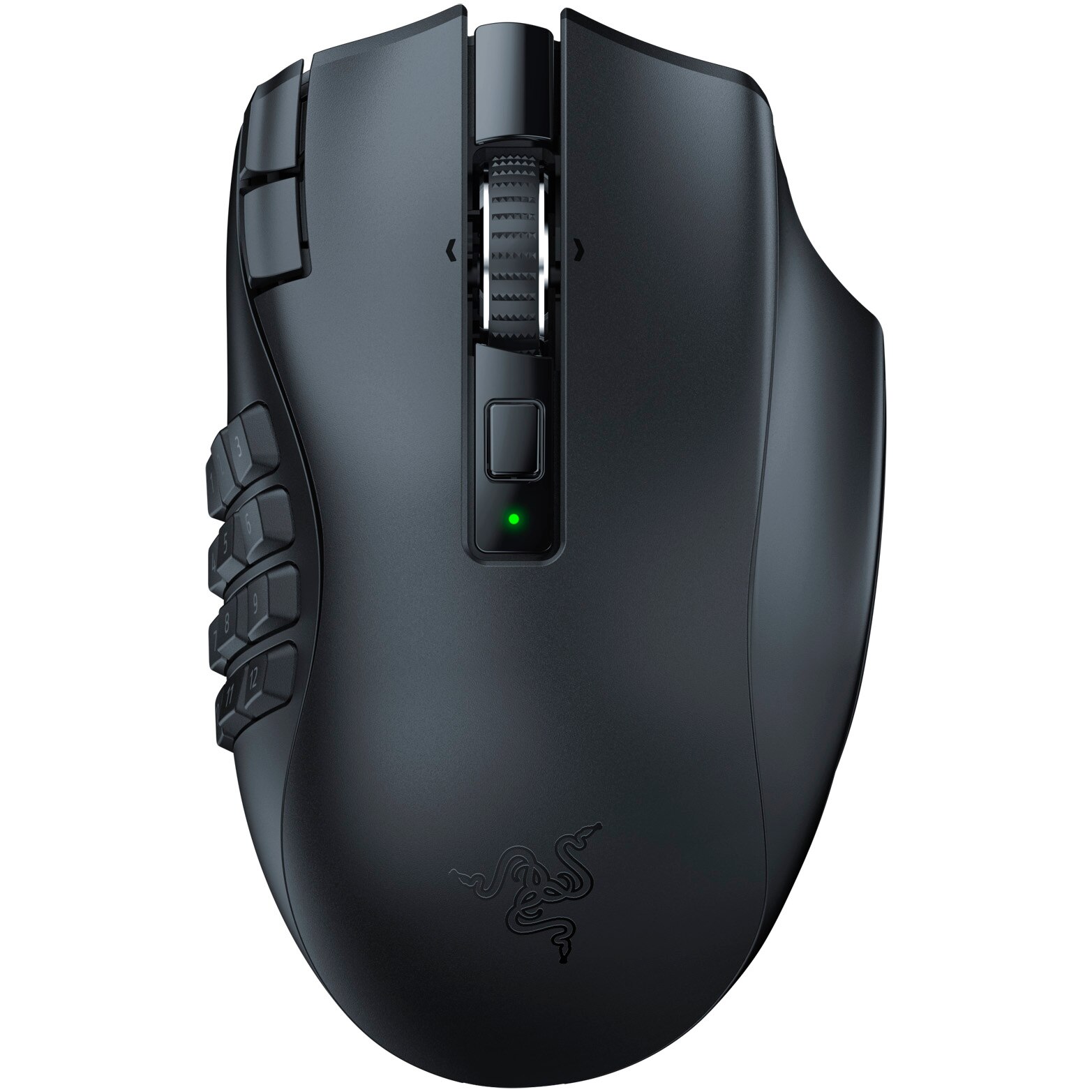 Fotografie Mouse gaming wireless Razer Naga V2 HyperSpeed, 19 butoane, 30k DPI, negru