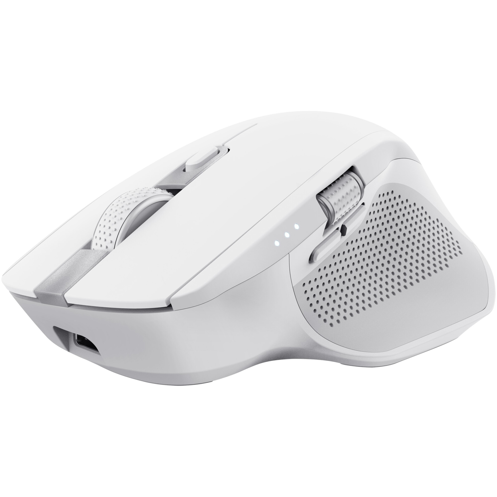 Fotografie Mouse Wireless Trust OZAA+, Multi-Device, silentios, compact, Bluetooth + 2.4GHz, 800-3200 DPI, alb
