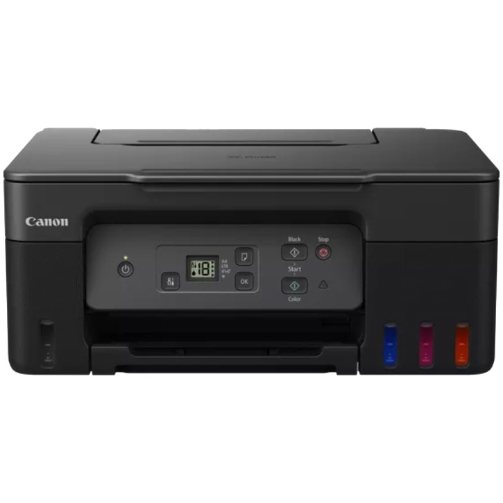 Fotografie Multifunctional inkjet color CANON Pixma G2470 CISS, A4, imprimare, scanare, copiere, pana la 11ipm monocrom / 6ipm color, ecran LCD 1.2", pana la 4800 x 1200 dpi, USB Hi-Speed (USB-B), Negru