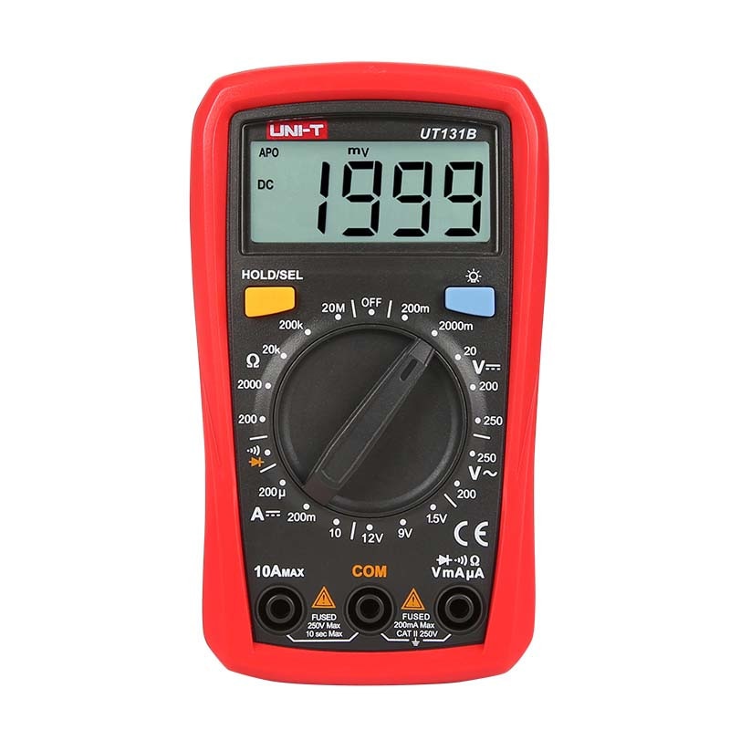 Fotografie Multimetru digital UNI-T UT131B, Afisaj LCD, tester diode/baterii/continuitate cu buzzer, alarma supraincarcare, memorare date