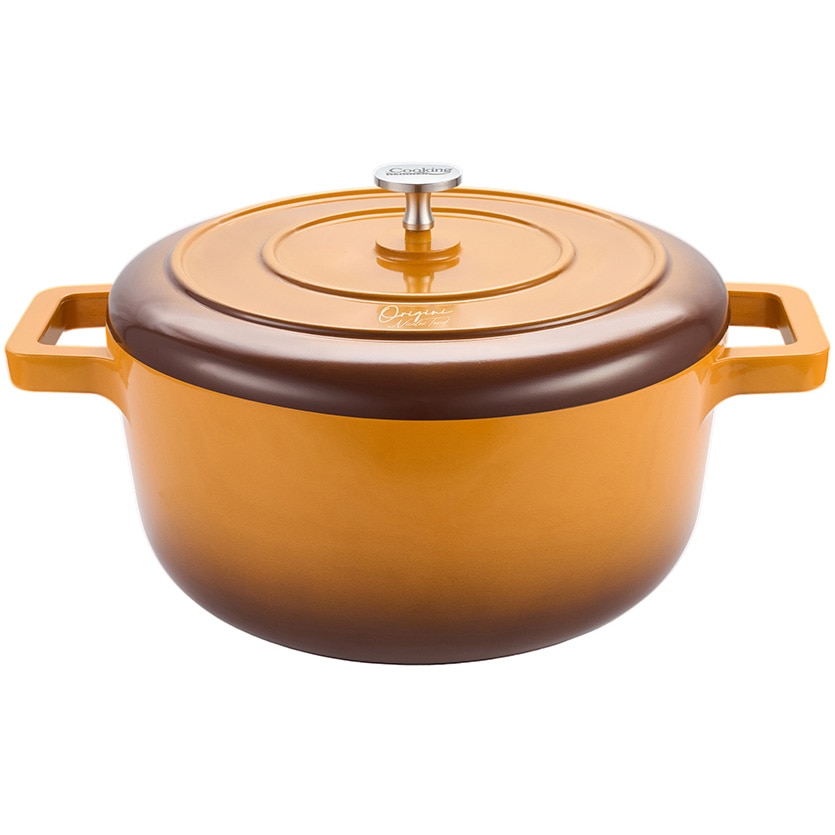 Fotografie Oala cu capac Cooking by Heinner - Origini Chef Nicolai Tand, aluminiu turnat, invelis ceramic, inductie, 26 x 12.5 cm, 5.8 L