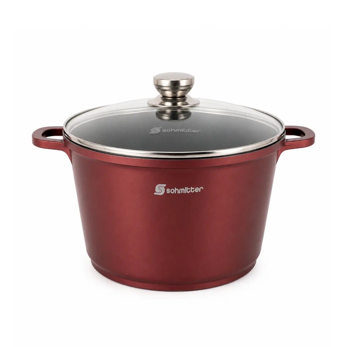Fotografie Oala inalta cu capac Schmitter, aluminiu turnat, invelis ceramic, inductie, 28 cm, 10.5 L