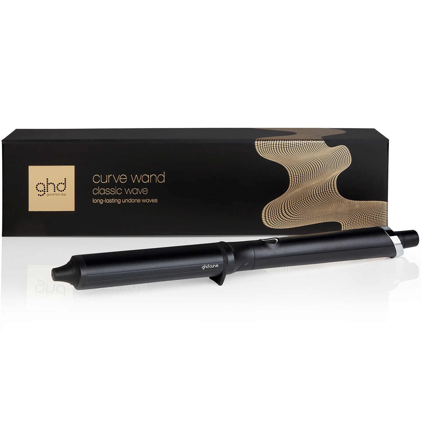 Fotografie Ondulator profesional GHD Curve Classic Wave Wand, cilindru oval 38-26 mm, pentru onduleuri lejere si beach waves