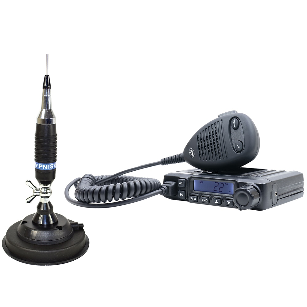 Fotografie Pachet Statie radio CB PNI Escort HP 6500 ASQ + Antena CB PNI S75