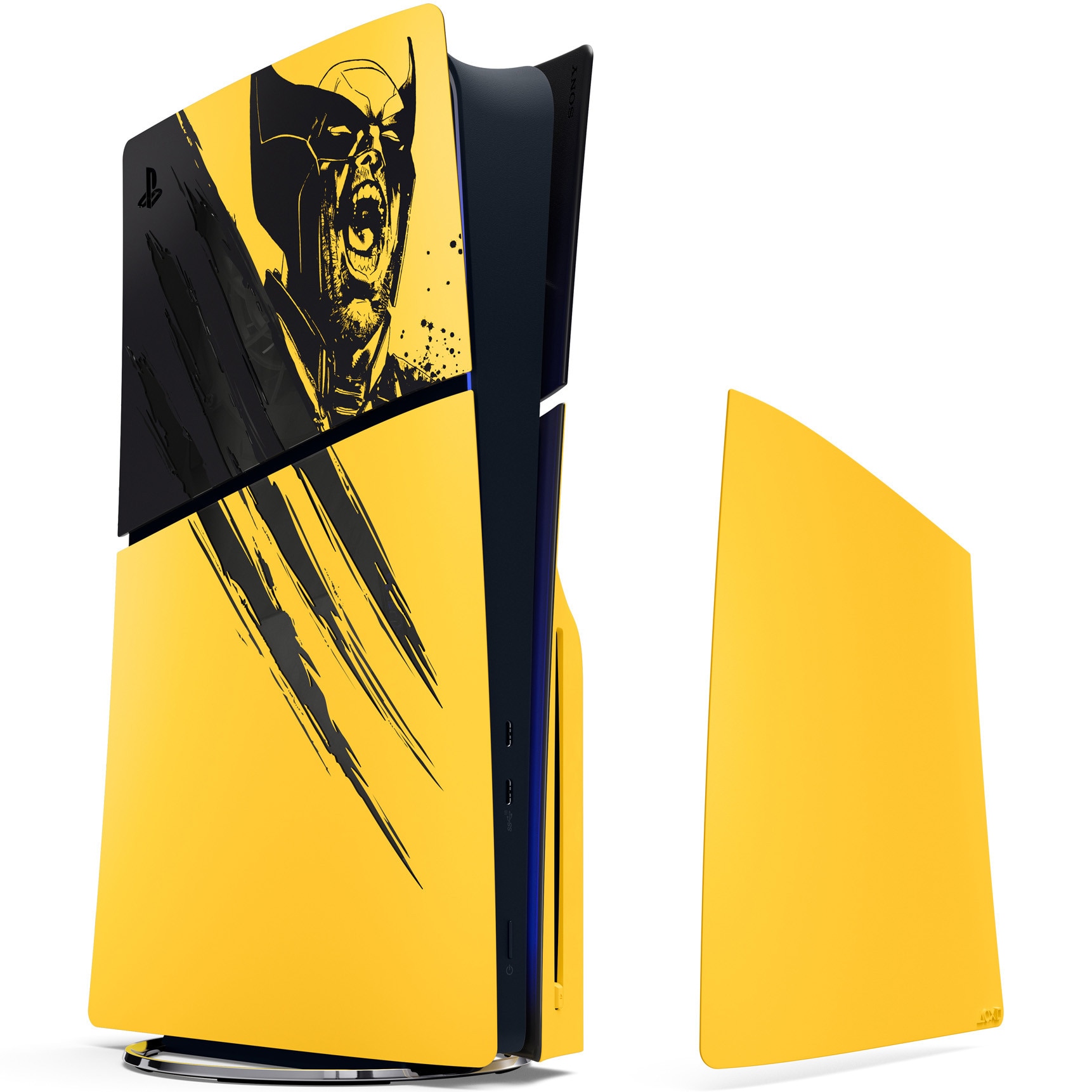 Fotografie Panouri laterale PlayStation 5 Slim D/E-Chassis, Marvel’s Wolverine Battle Yellow Limited Edition