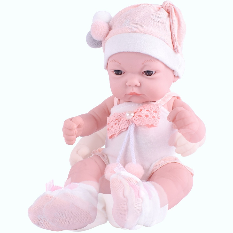Fotografie Papusa bebelus Mappy - Baby so lovely, cu cosulet, roz, 25 cm