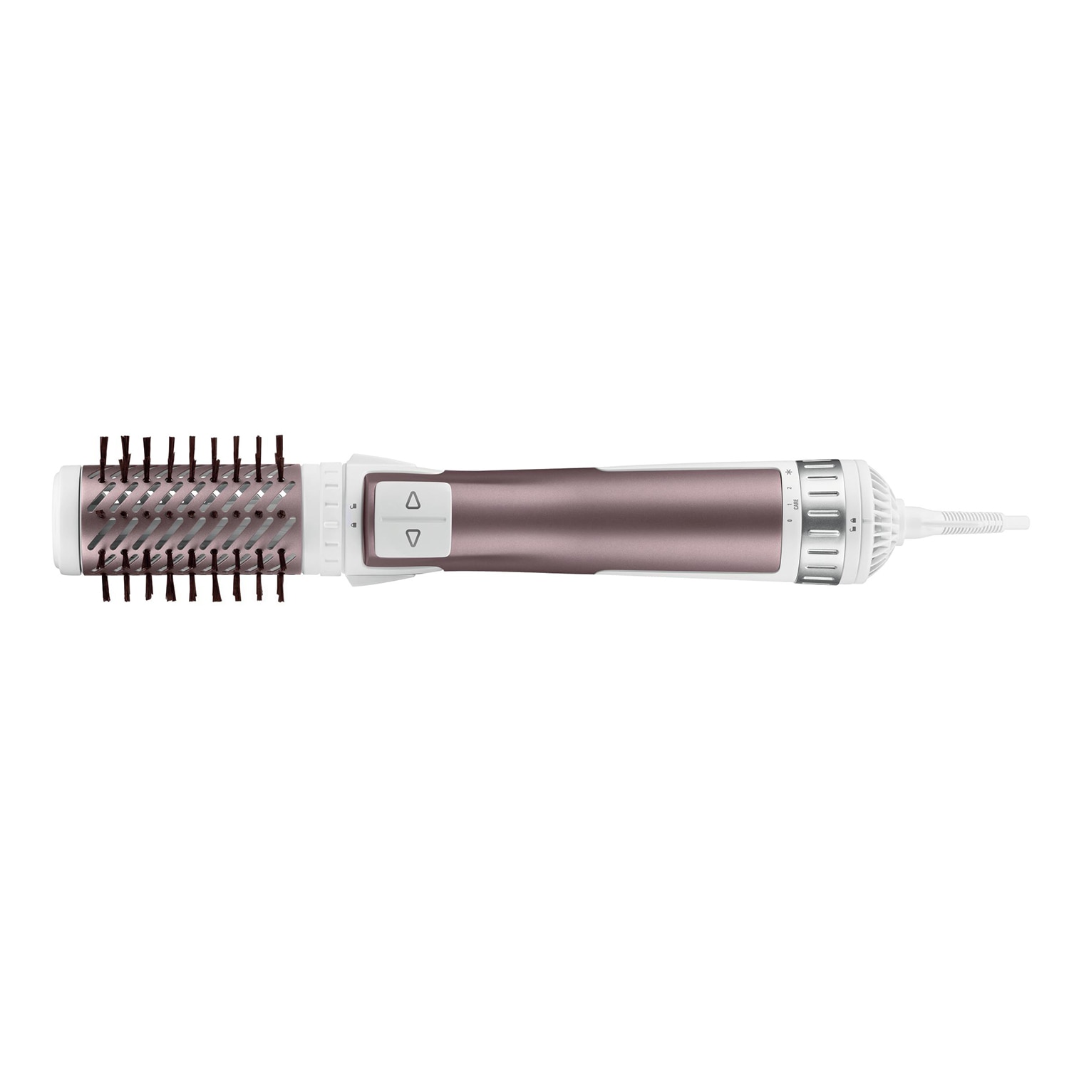 Fotografie Perie rotativa Rowenta Brush Activ' Premium Care CF9540F0, 1000W, 2 trepte, 2 viteze, ionizare, 2 perii, Cashmere Keratin, invelis ceramic, Roz