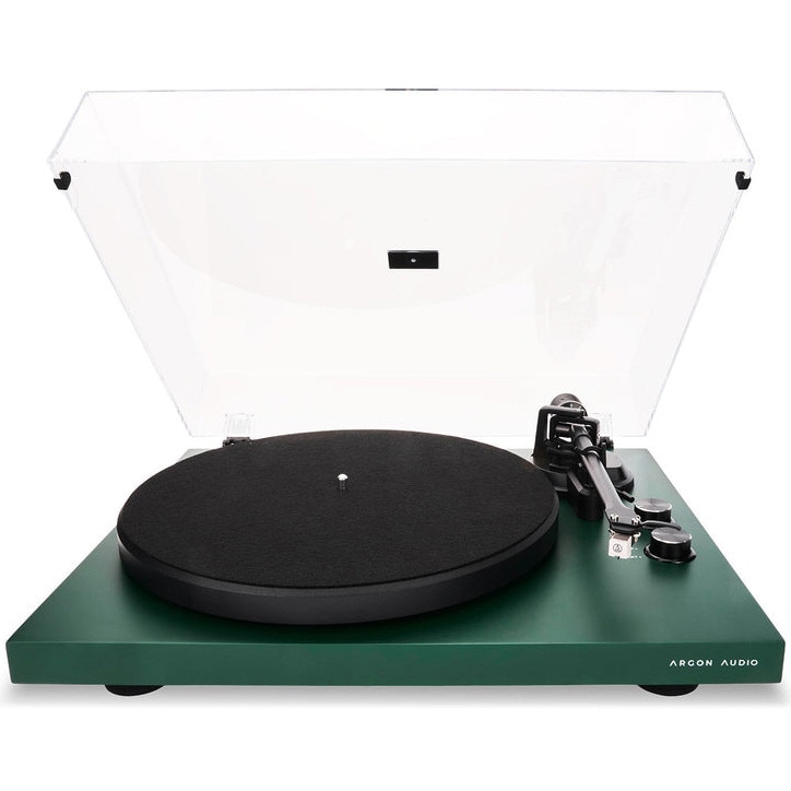 Fotografie Pick-up Argon Audio TT MK2, doza MM, 33/45 rpm, preamp phono integrat, Pine Green