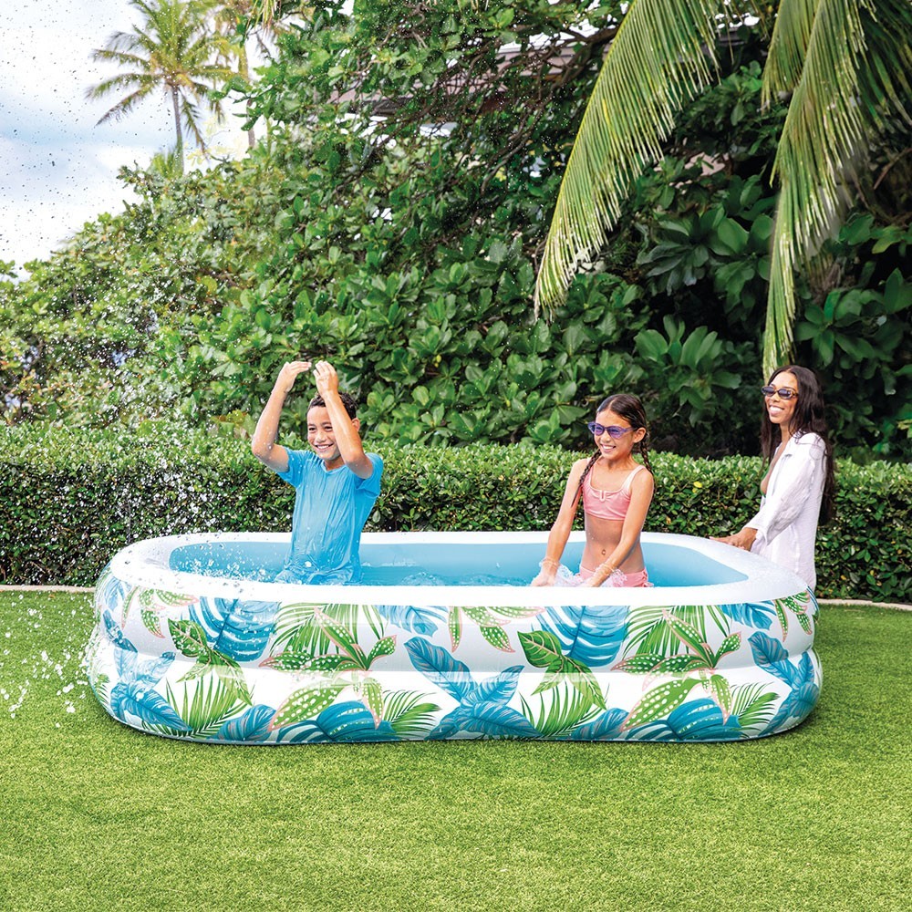 Fotografie Piscina gonflabila Intex Swim Center™ Family Pool - Tropical, 229 x 152 x 48 cm