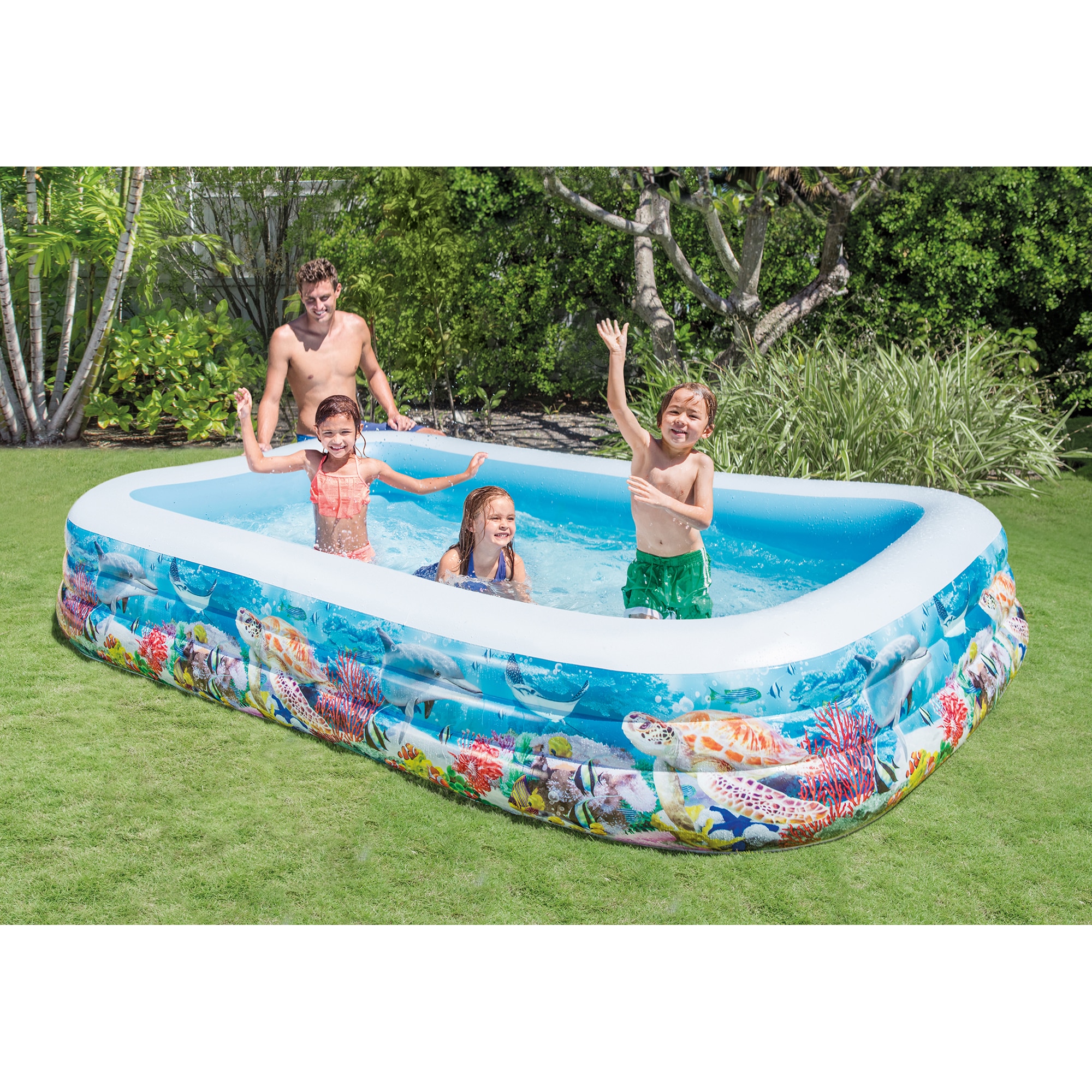 Fotografie Piscina gonflabila Intex - Swim Center™, Sealife, 305 x 183 x 56 cm