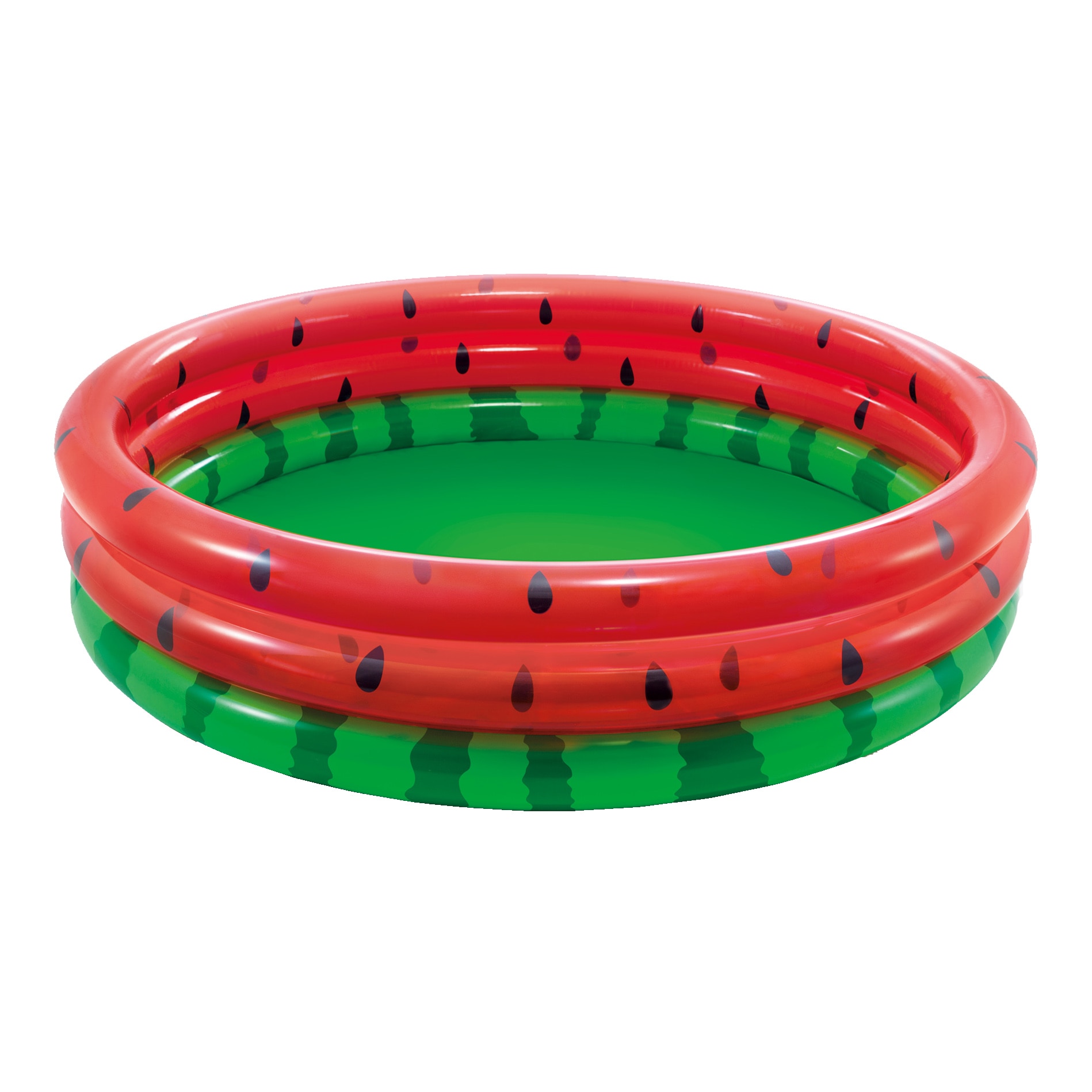 Fotografie Piscina gonflabila Intex - Watermelon, cu 3 inele, 168 x 38 cm