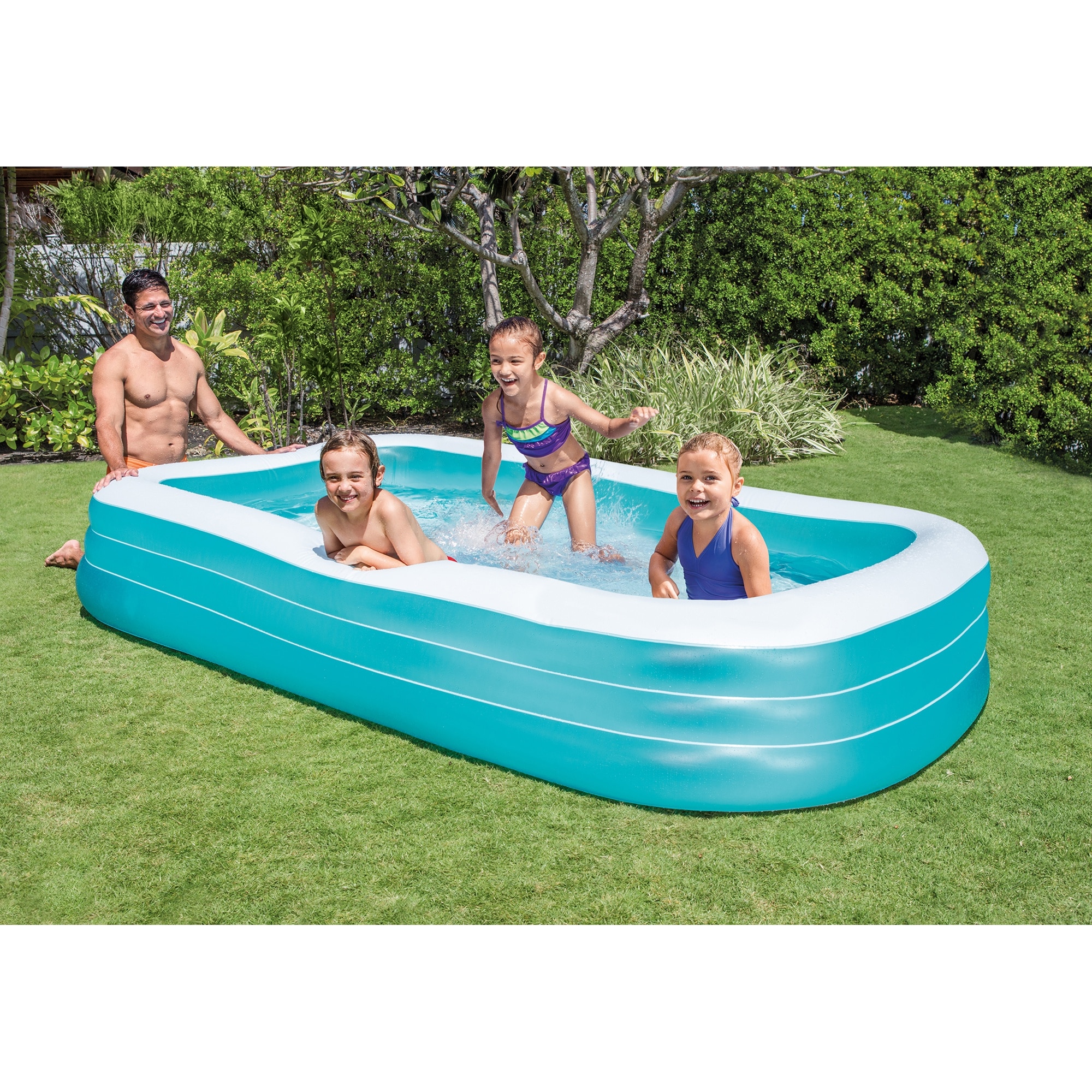 Fotografie Piscina gonflabila pentru Familie, Dreptunghiulara, Intex, 305x183x56cm, PG-D-I03