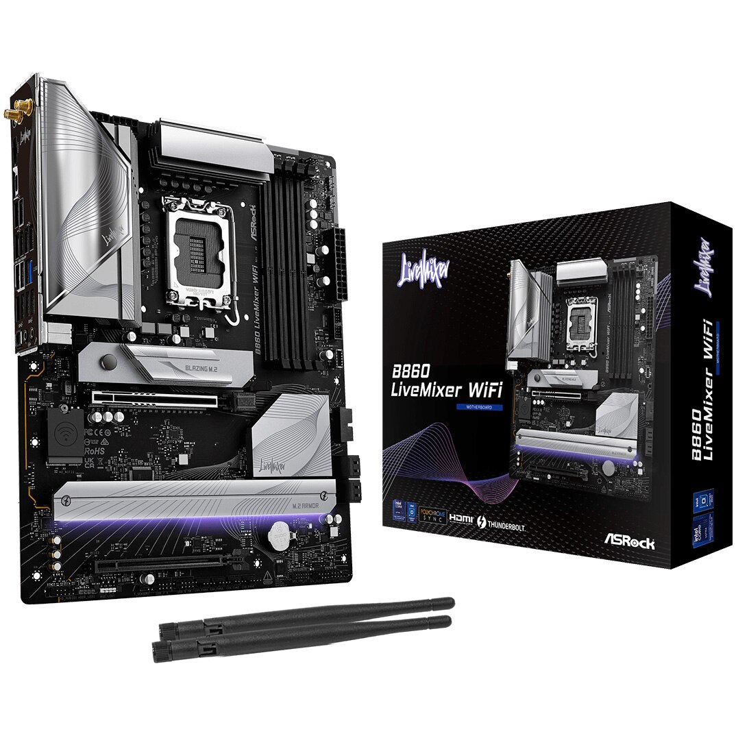 Fotografie Placa de Baza ASROCK B860 LIVEMIXER WIFI, Socket LGA1851