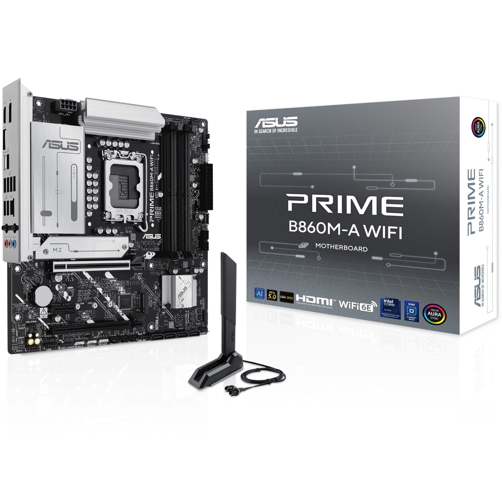 Fotografie Placa de baza ASUS PRIME B860M-A WIFI, Socket LGA1851