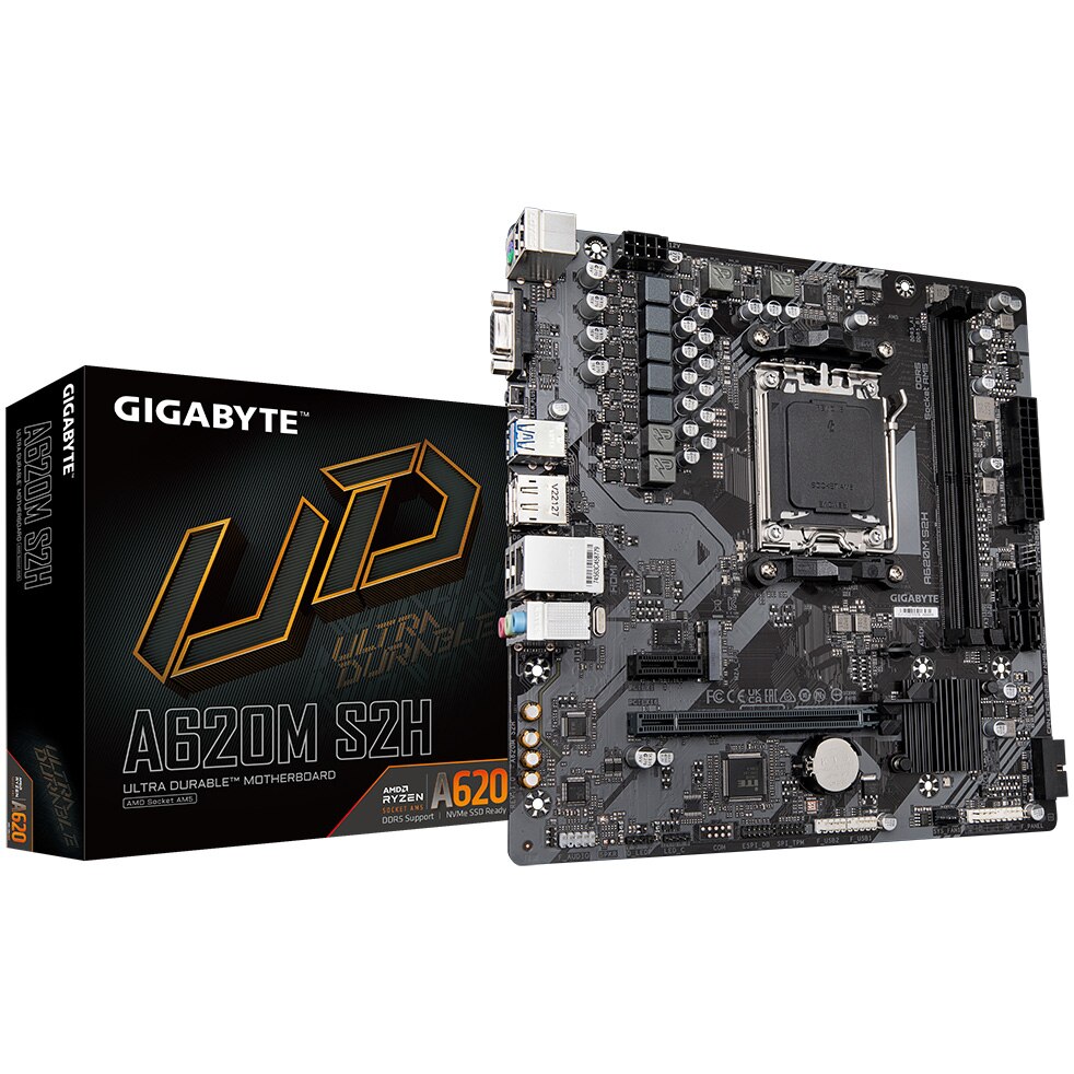Fotografie Placa de baza Gigabyte A620M S2H, Socket AM5, mATX
