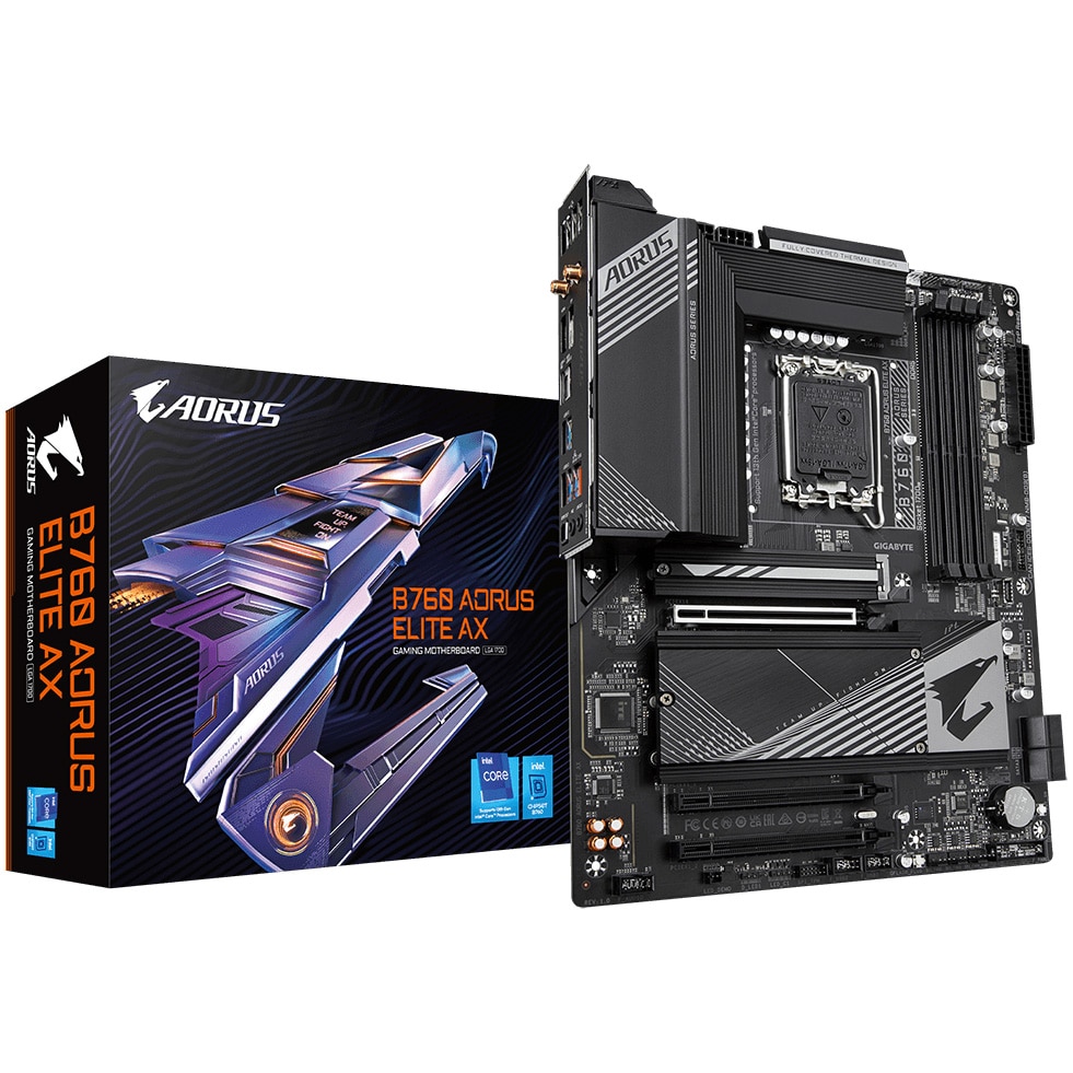 Fotografie Placa de baza Gigabyte B760 AORUS ELITE AX, Socket 1700