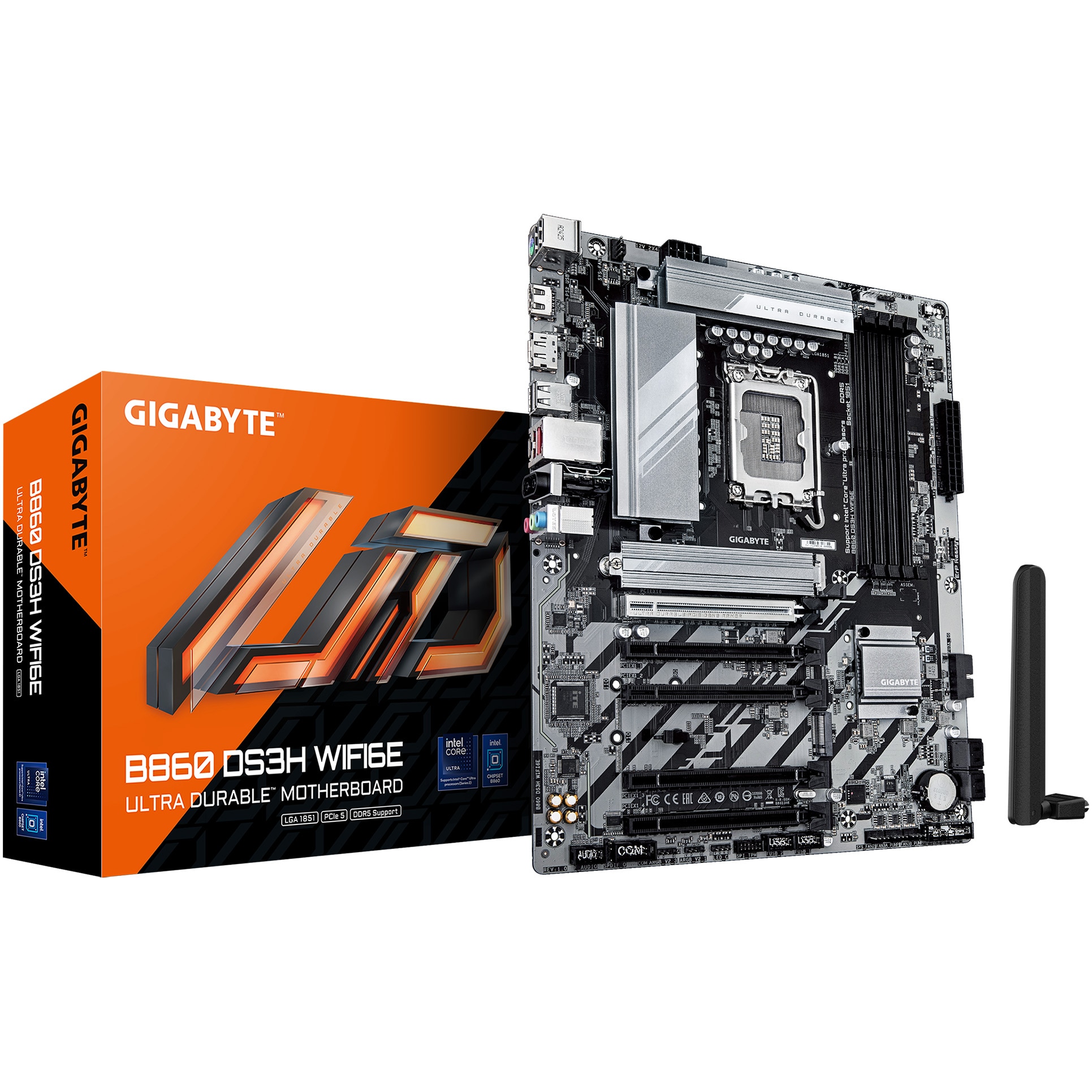 Fotografie Placa de Baza GIGABYTE B860 DS3H WIFI6E, Socket LGA1851