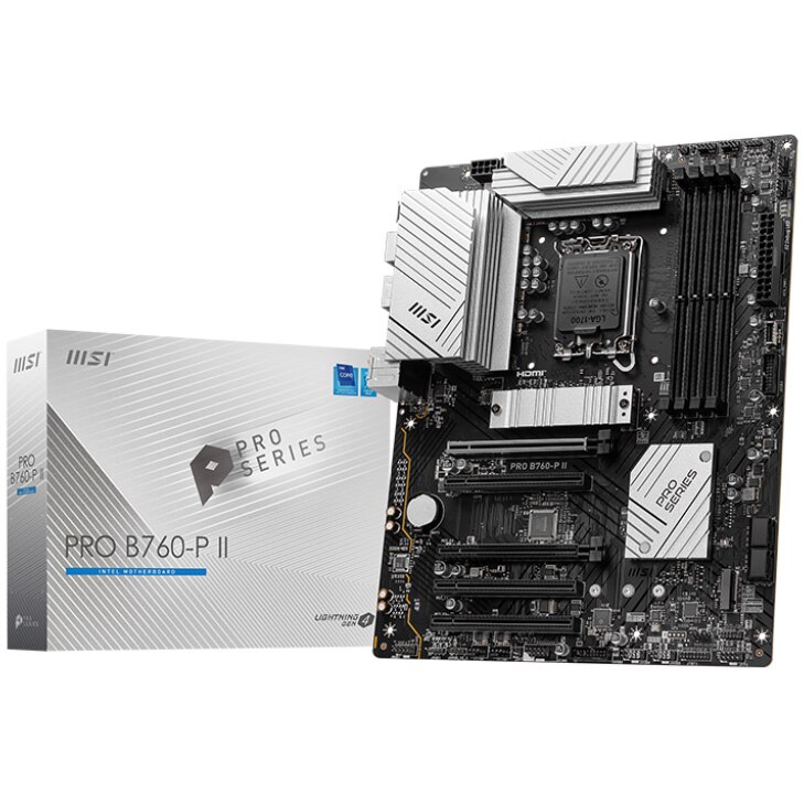 Fotografie Placa de baza MSI PRO B760-P II, Socket LGA1700, DDR5, ATX
