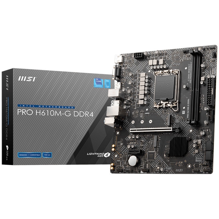 Fotografie Placa de baza MSI PRO H610M-G DDR4, Socket 1700