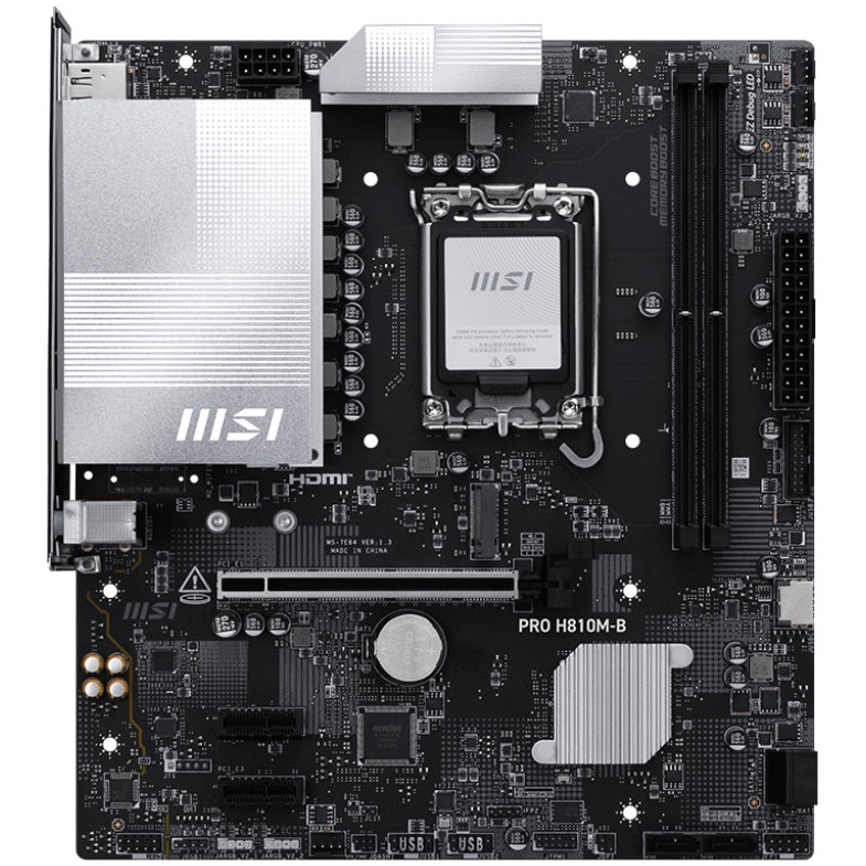 Fotografie Placa de baza MSI PRO H810M-B, Socket LGA 1851