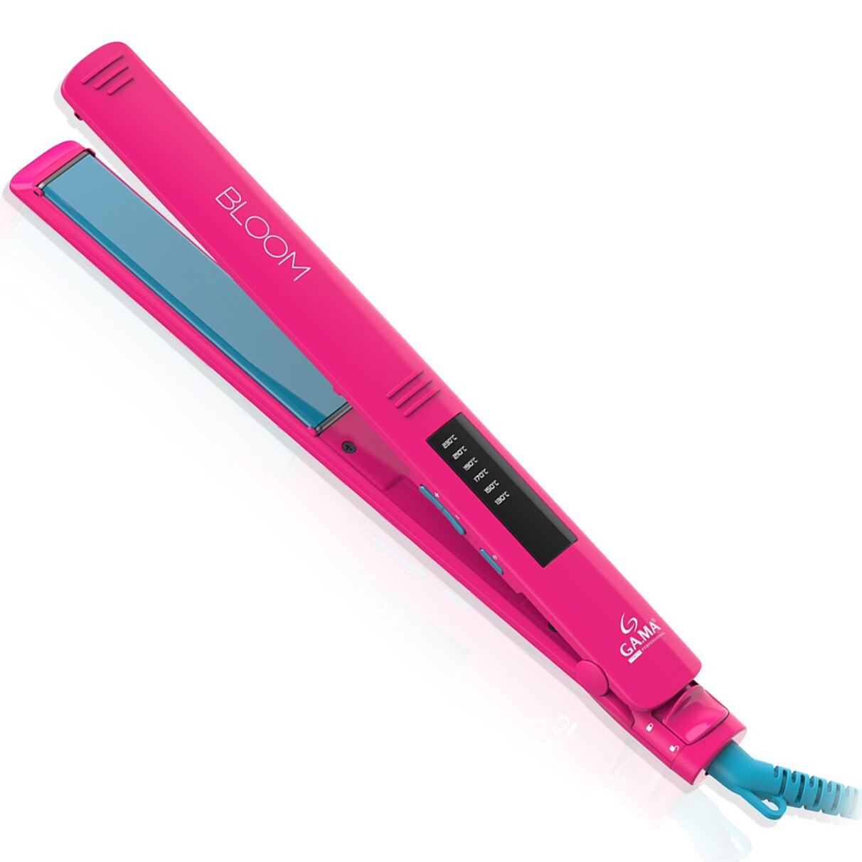Fotografie Placa de indreptat parul GA.MA BLOOM ELEGANCE GI0206, 2.5cm, Fucsia