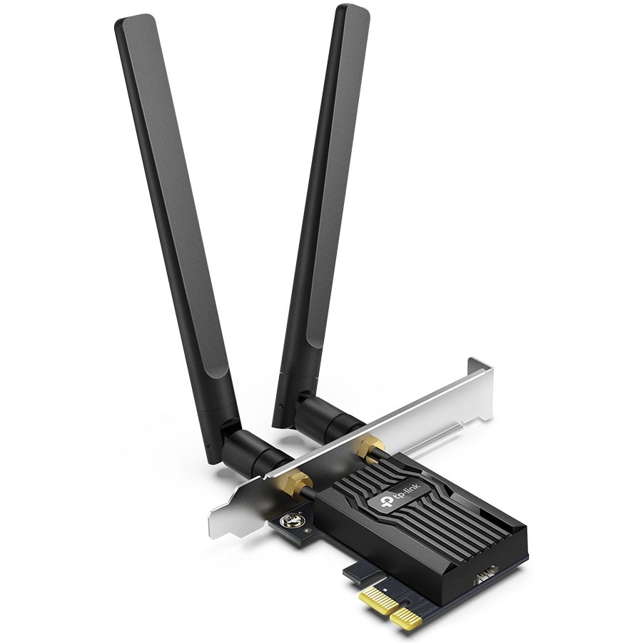 Fotografie Placa de retea TP-Link Archer TX55E, AX3000, Dual-Band, Wi-Fi 6, Bluetooth 5.2