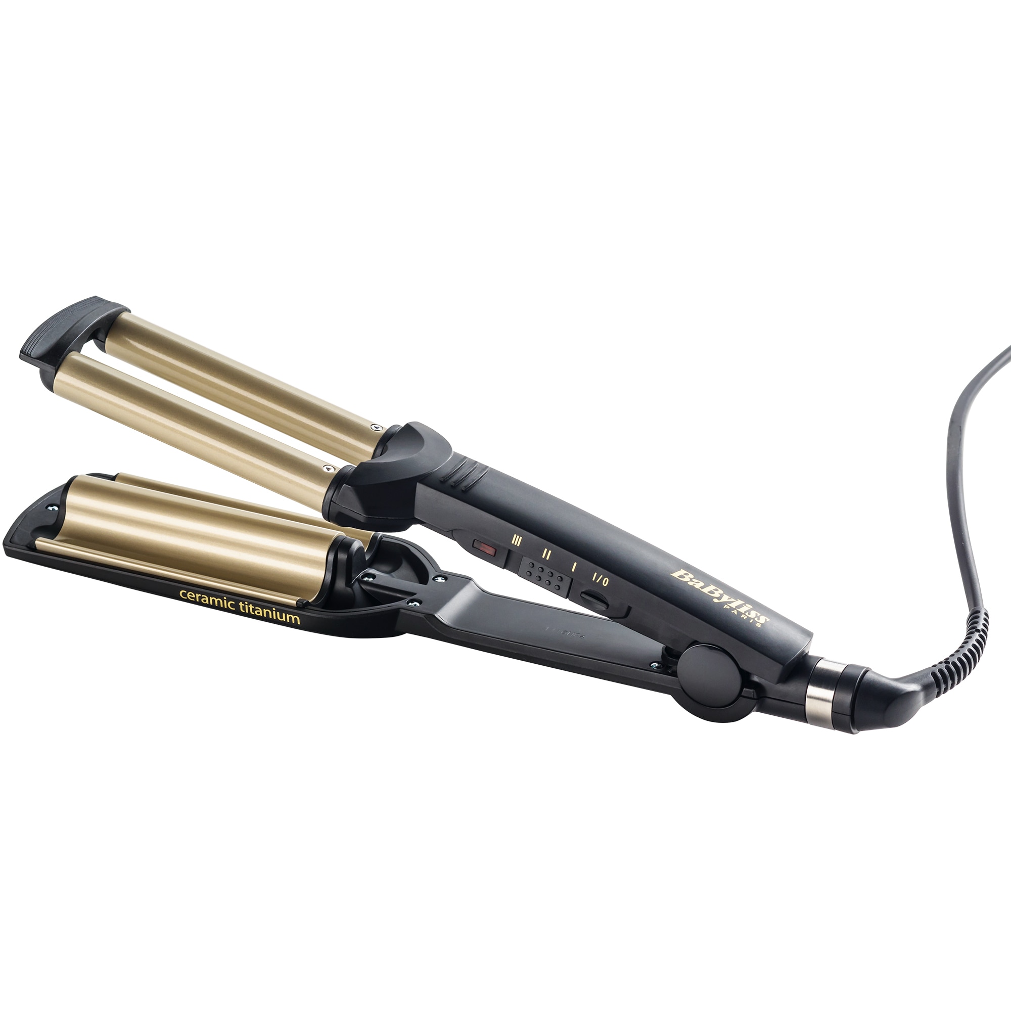 Fotografie Placa profesionala de ondulat BaByliss Easy Waves C260E, 200 grade, Tehnologie Titanium