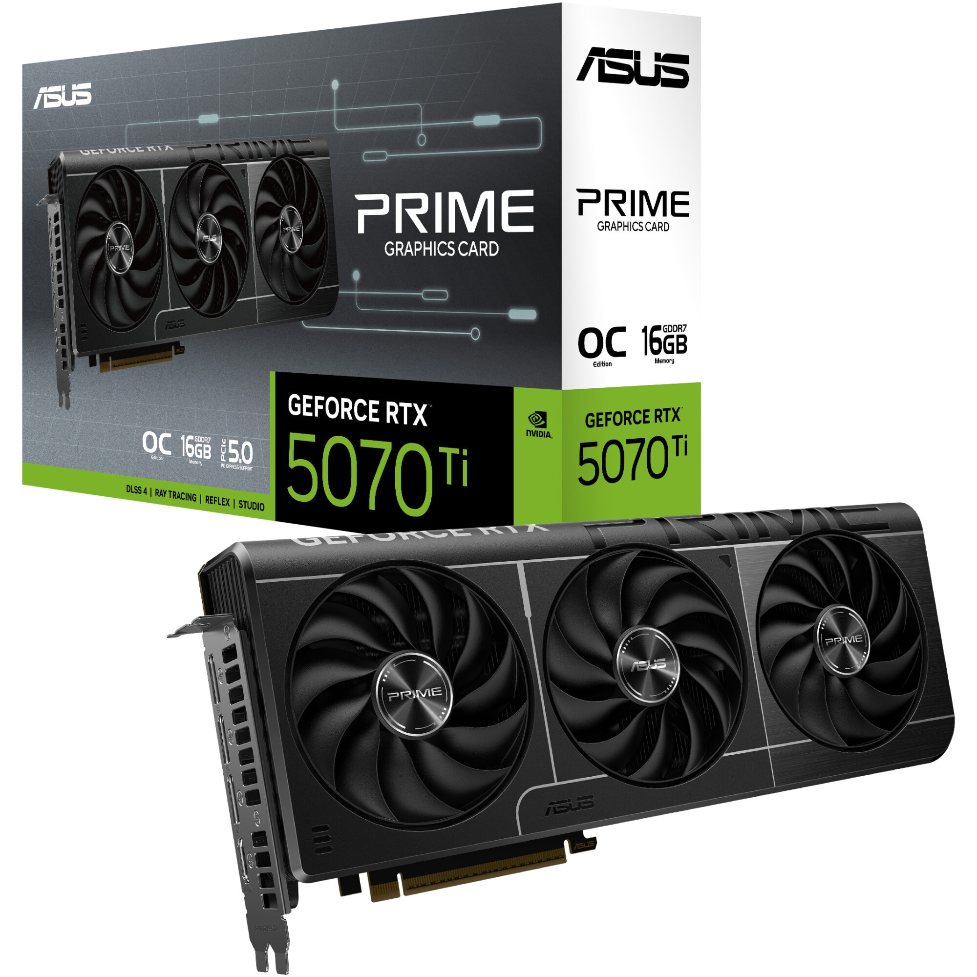 Fotografie Placa video ASUS PRIME GeForce RTX™ 5070 Ti OC Edition, 16GB GDDR7, 256-bit