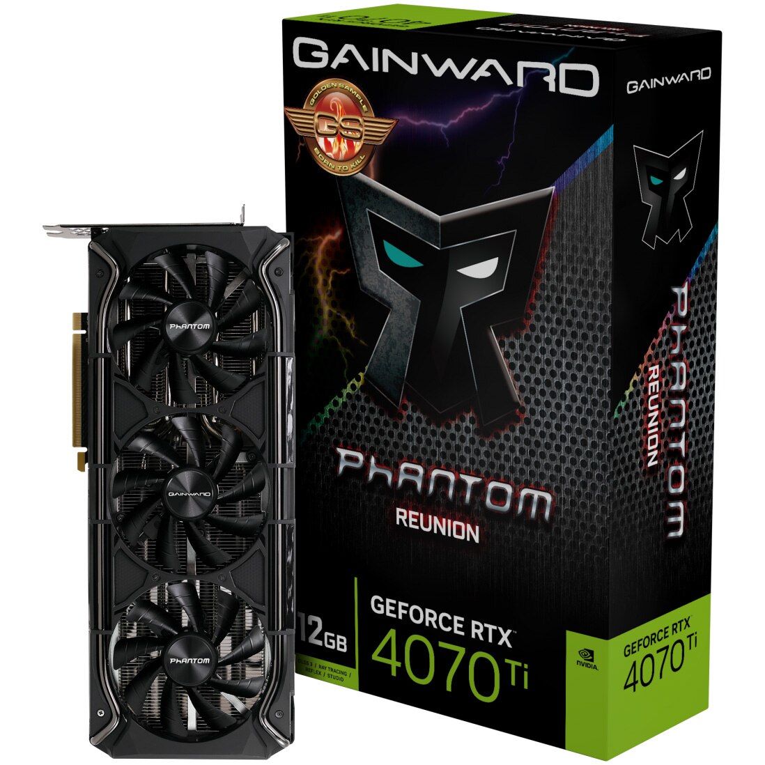 Fotografie Placa video Gainward GeForce RTX 4070Ti Phantom Reunion GS, 12GB GDDR6X, 192-bit