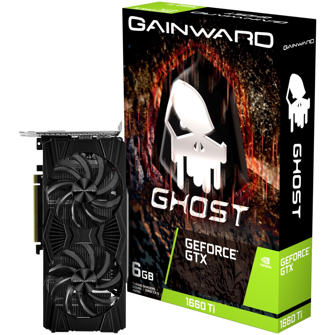 Fotografie Placa video Gainward GeForce® GTX 1660 Ti Ghost V1, 6GB GDDR6, 192-bit