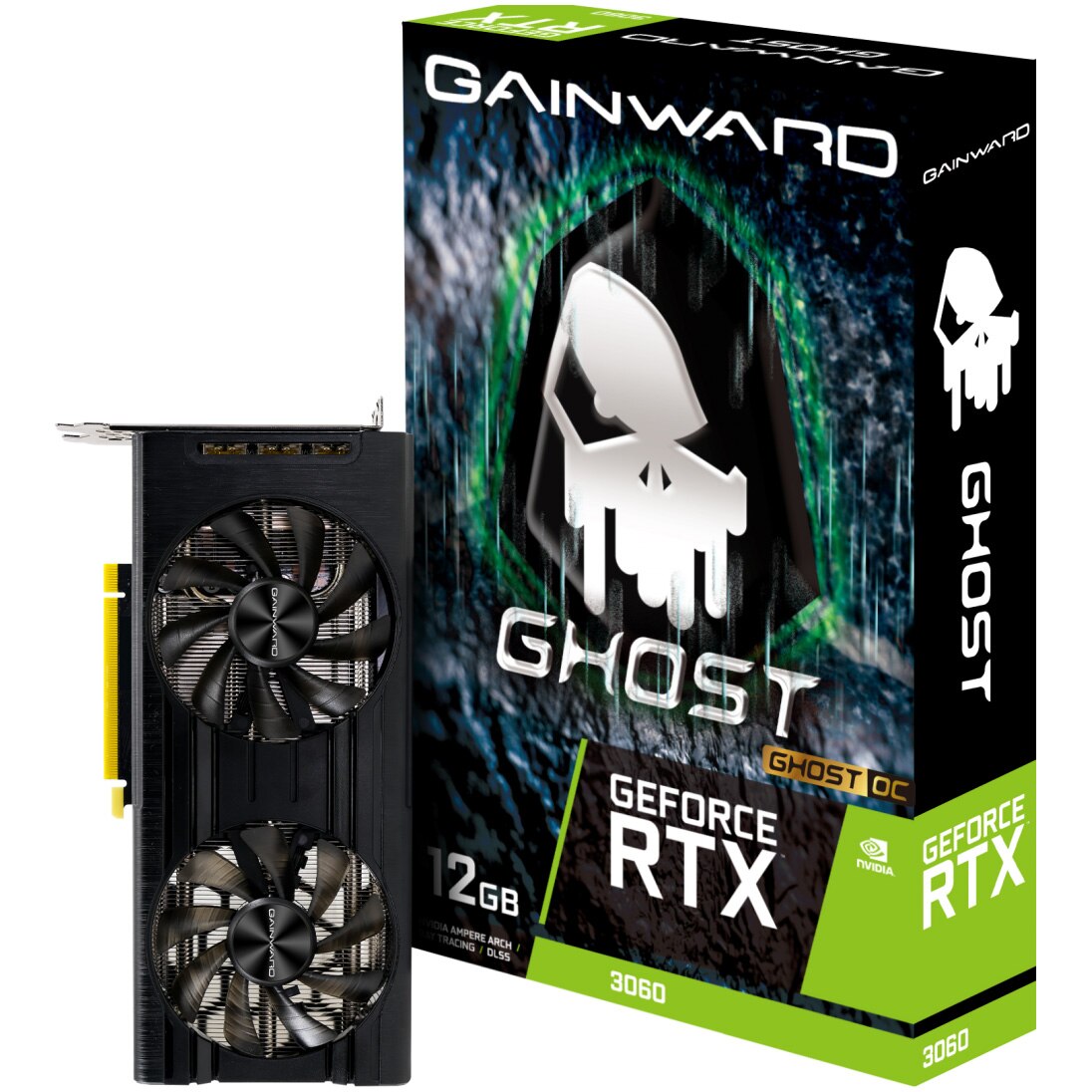 Fotografie Placa video Gainward GeForce® RTX™ 3060 Ghost OC LHR, 12GB GDDR6, 192-bit
