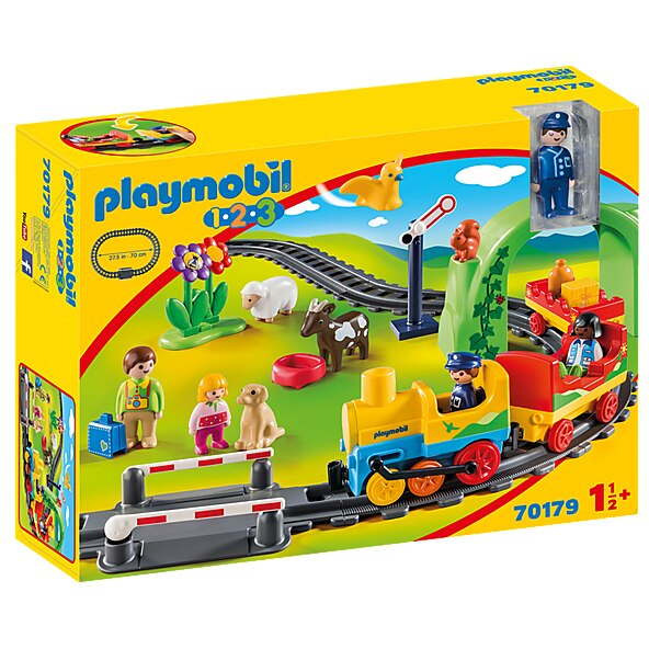 Fotografie Playmobil 1.2.3 - Tren cu statie
