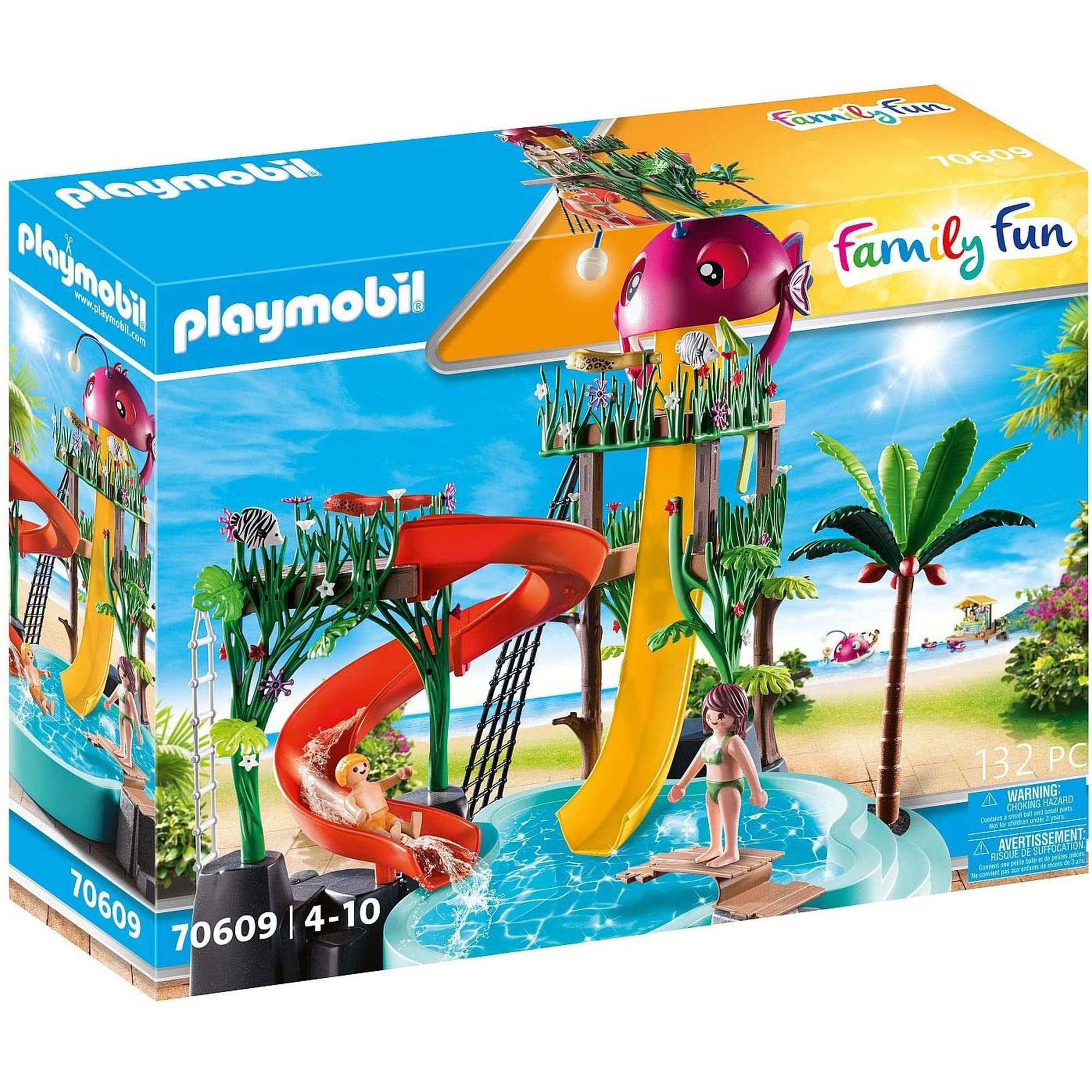 Fotografie Playmobil Family Fun - Tropical Water Park, Parc acvatic cu tobogane