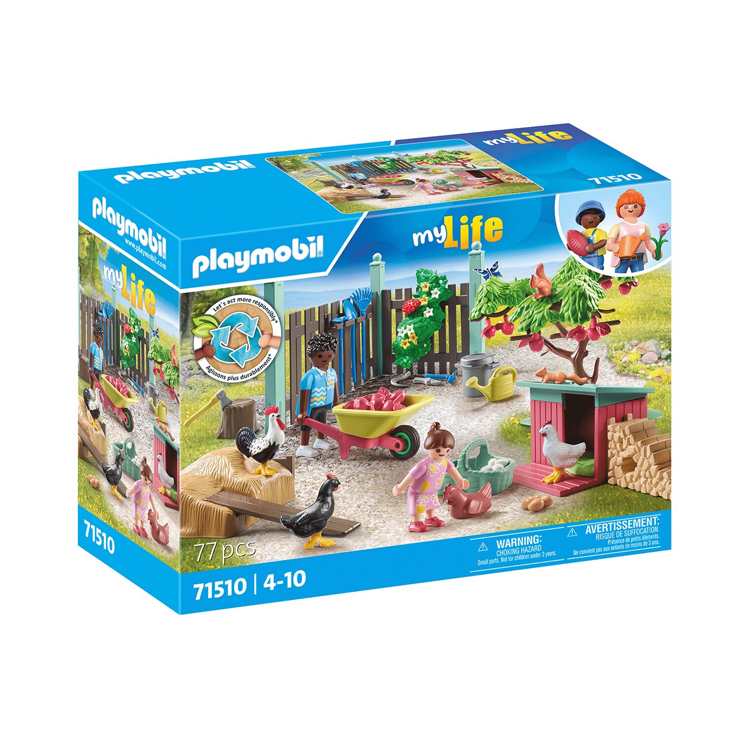 Fotografie Playmobil my Life - Mica ferma de pui din gradina casutei