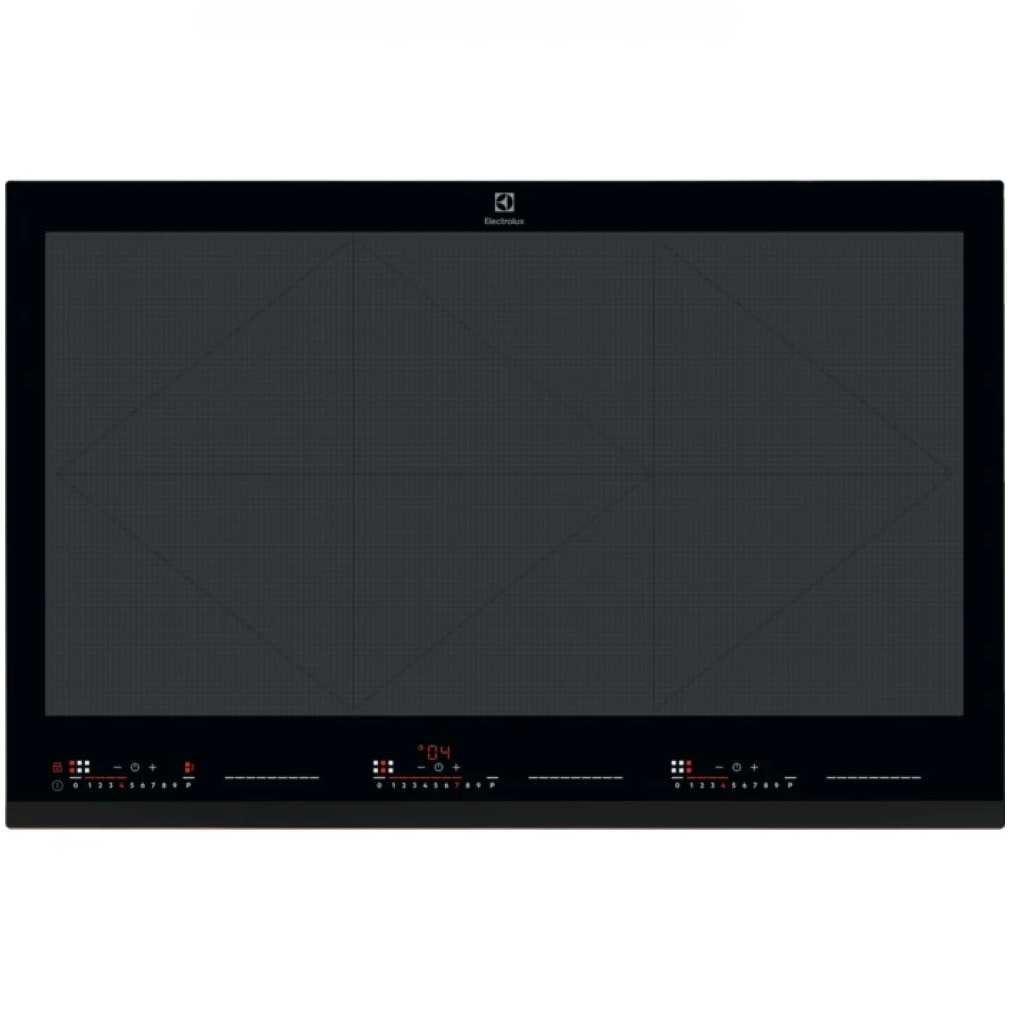 Fotografie Plita incorporabila Electrolux EIV87671, Inductie, 5 zone de gatit, Booster, Conectivitate hota, Timer electronic, Blocare de siguranta pentru copii, 78 cm, Negru